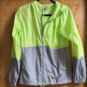 Columbia Lime Green and Gray Jacket